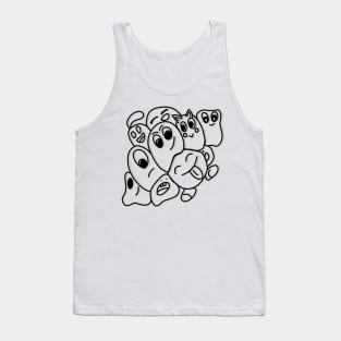 Doddle of cute monsters and mini characters. Tank Top